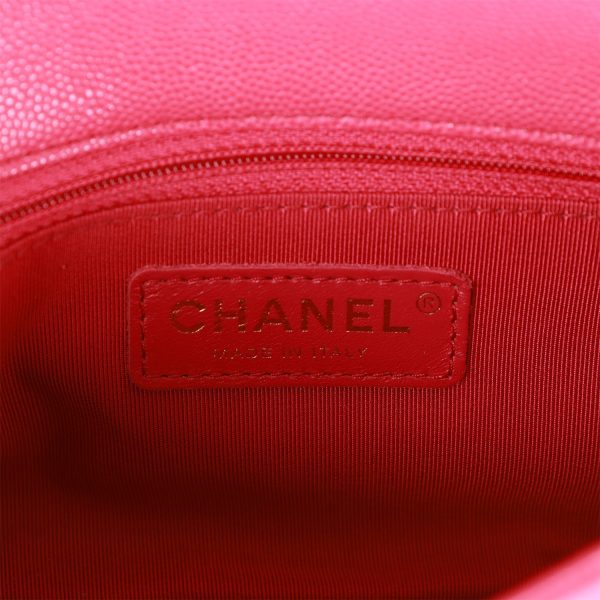 Chanel Fashion Therapy Flap Bag Hot Pink Caviar Gold Hardware - Image 9