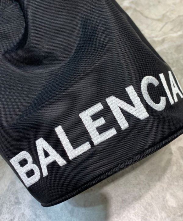 Balenciaga Wheel XS Drawstring Bucket Black - Image 6