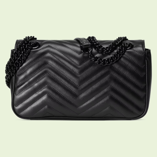 Gucci Marmont small shoulder bag - Black Leather - Image 2