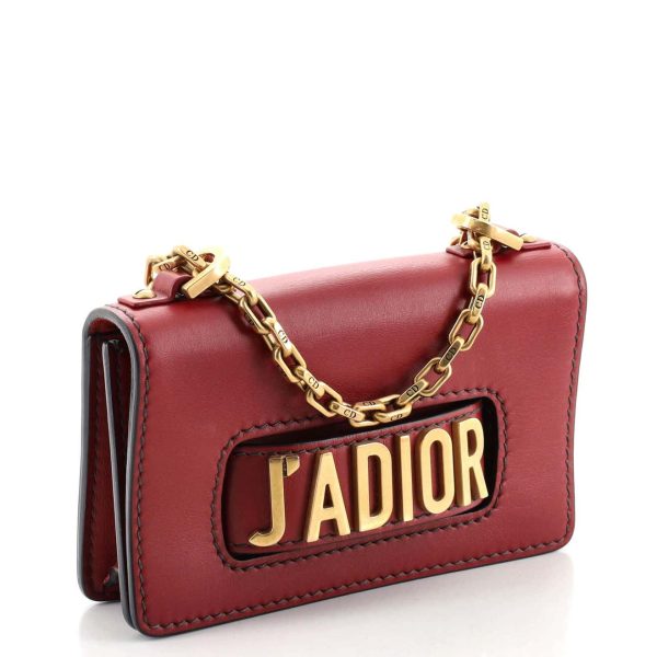 Christian Dior Red J'Adior Flap Bag Matte Calfskin Mini - Image 3