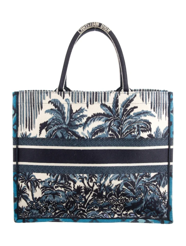 CHRISTIAN DIOR Large Palms Book Tote - Image 4