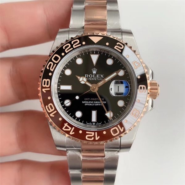 Swiss Replica Rolex GMT-Master II Rose Gold | RLX 66 - Image 6