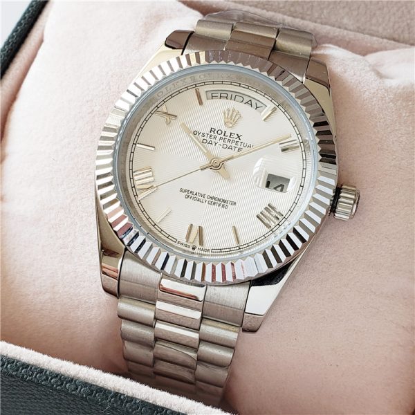 Swiss Replica Rolex Day-Date Silver | RLX 228 - Image 8