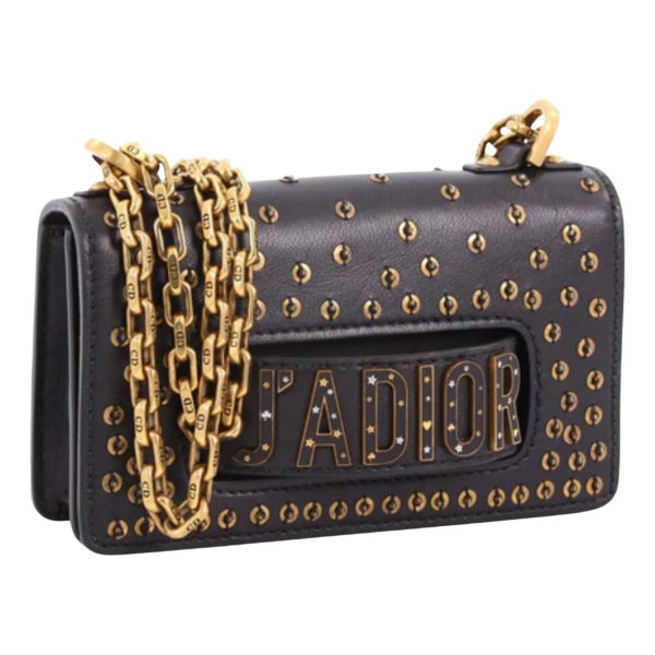 Christian Dior J'adior Chain Flap Bag Embellished Leather Mini - Image 2