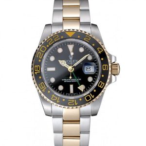 Replica Rolex GMT Master Clone Black Bezel Black Dial 80295