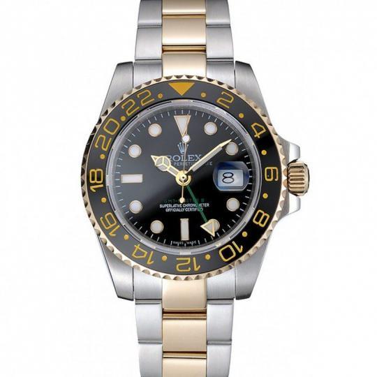 Replica Rolex GMT Master Clone Black Bezel Black Dial 80295