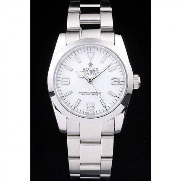 Rolex Explorer Polished Stainless Steel White Dial 98086 - Image 2