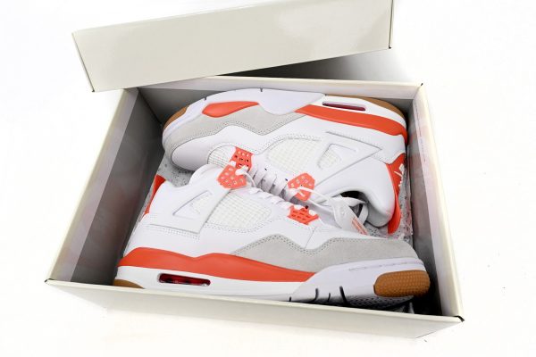 Replica Orange Air Jordan 4 White DR5415-108