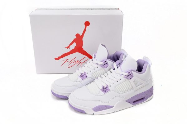 Replica Air Jordan 4 Oreo White Reps Purple CT8527-115