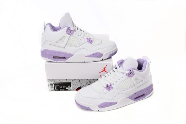 Replica Air Jordan 4 Oreo White Reps Purple CT8527-115