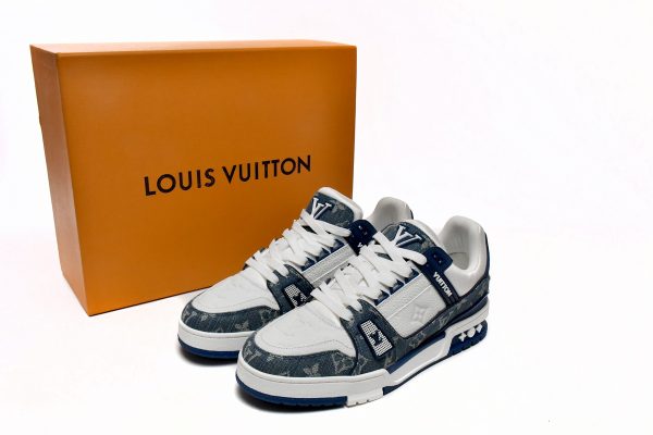 # Shoes Louis Vuitton Trainer Cowboy Blue FD0291 - Image 3