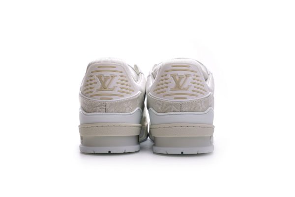 # Shoes Louis Vuitton Trainer White Denim MS0241 - Image 3