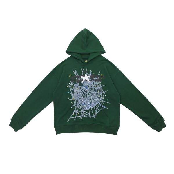 # Shoes Sp5der Logo Hoodie Green