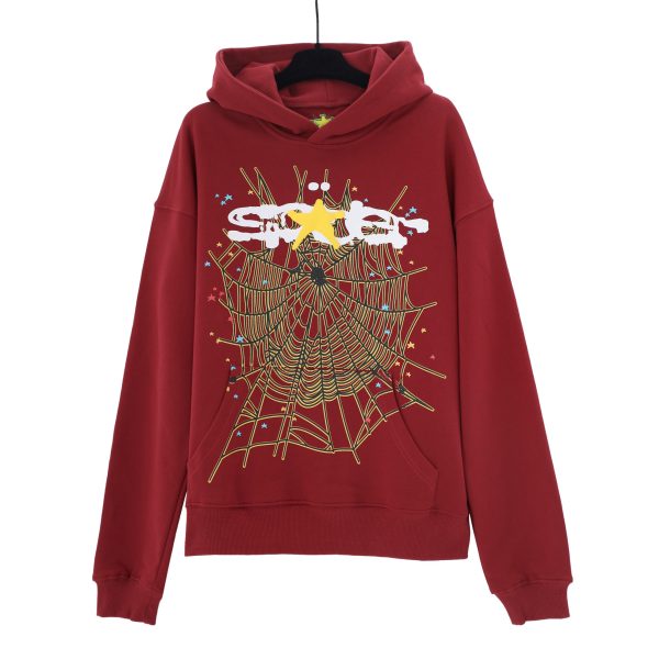 # Shoes Sp5der Logo Hoodie Red - Image 2