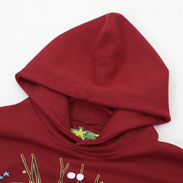 # Shoes Sp5der Logo Hoodie Red - Image 4